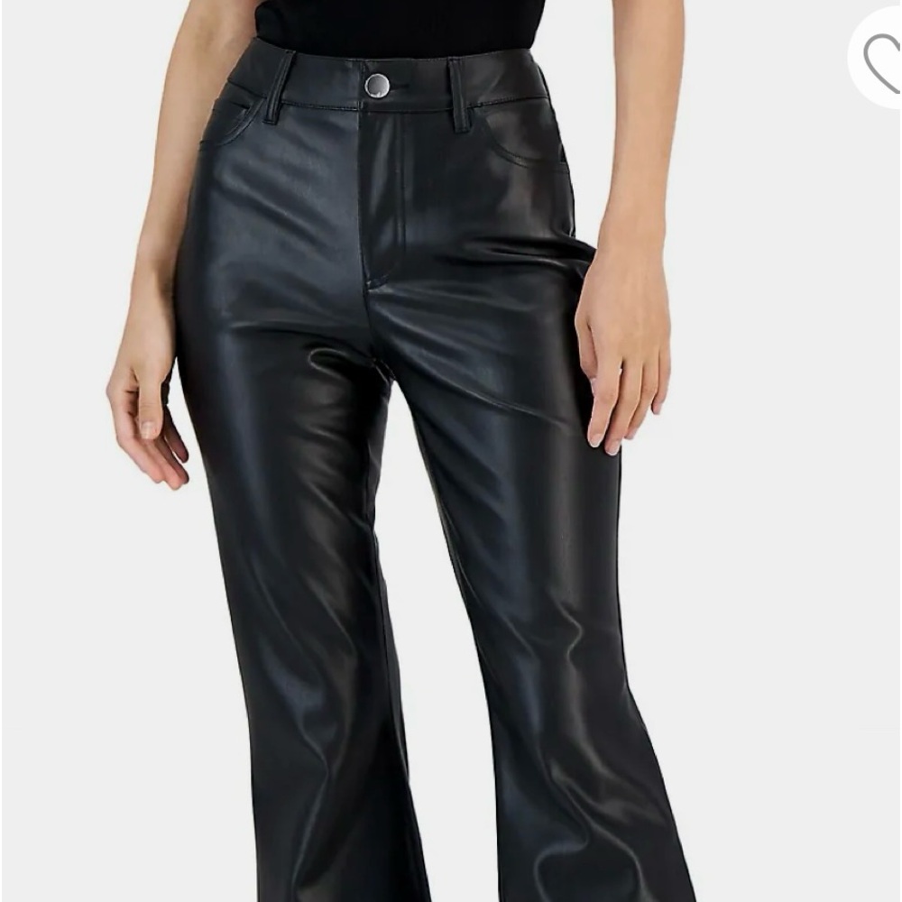 INC International Concept Black Faux Leather Pants 🖤